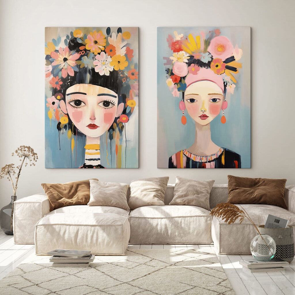 Raparigas com flores — interior 1