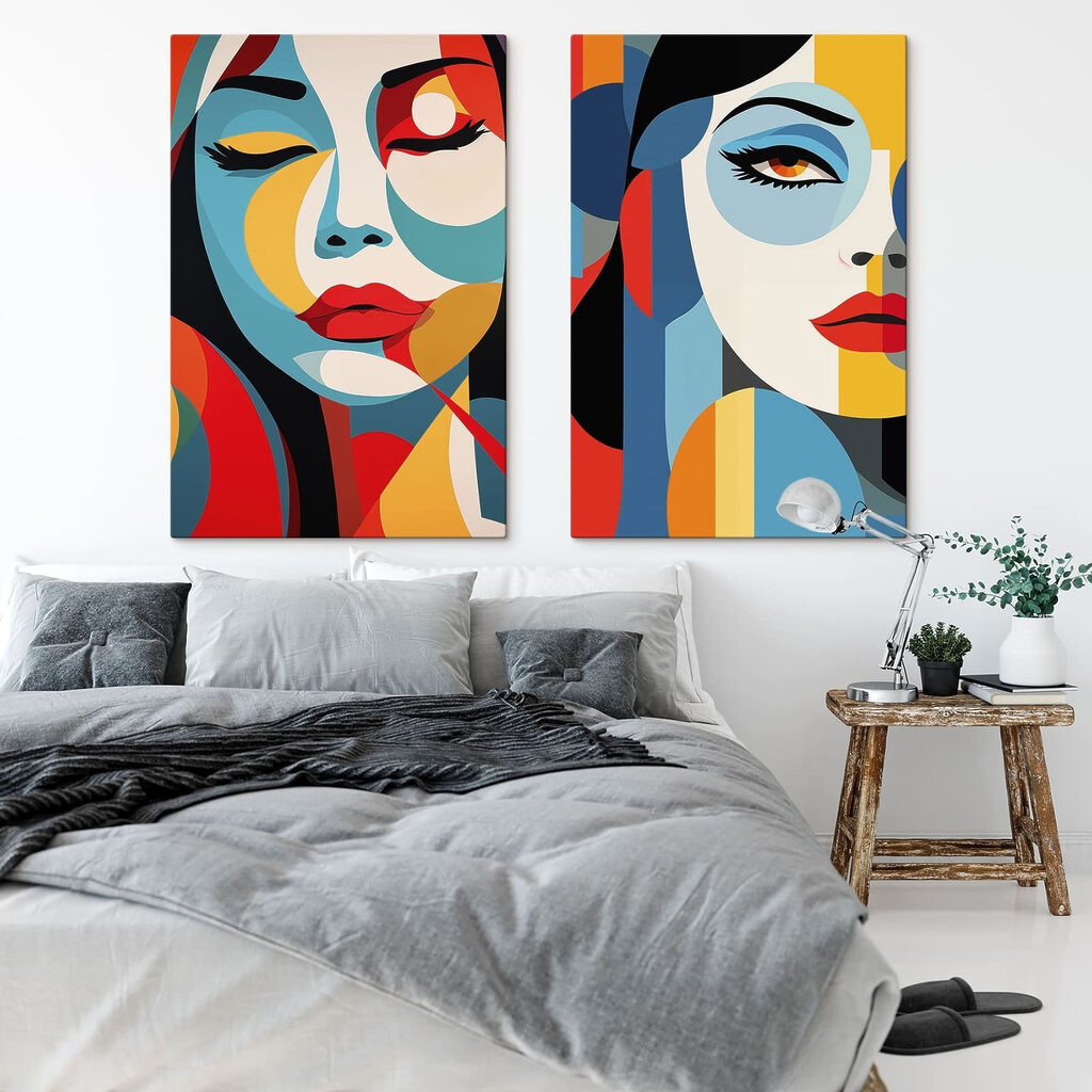 Colagem de rosto feminino — interior 1
