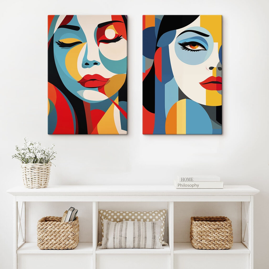 Colagem de rosto feminino — interior 2