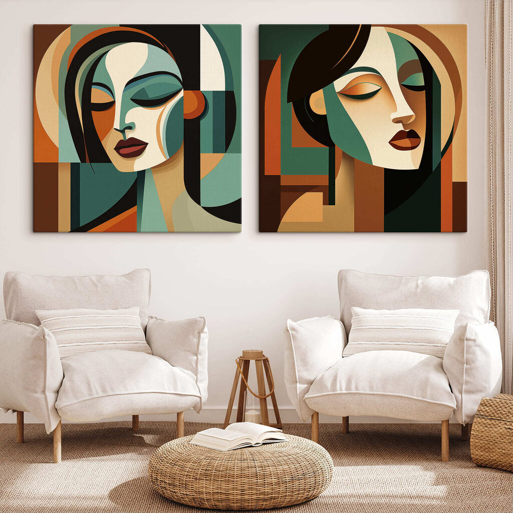 Dois rostos de mulher — interior 1