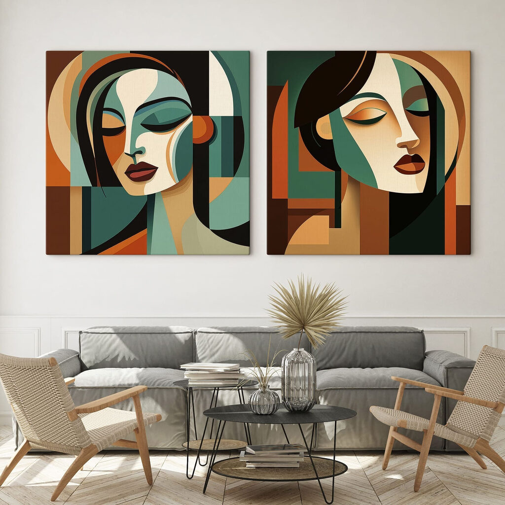 Dois rostos de mulher — interior 2