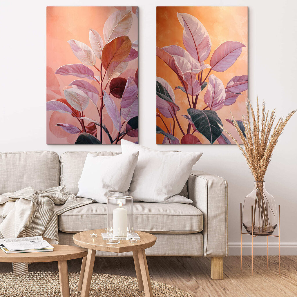 Folhas ao entardecer — interior 1