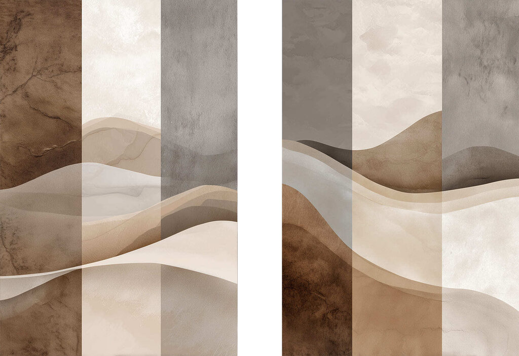 Dunas entre planos retos — design completo