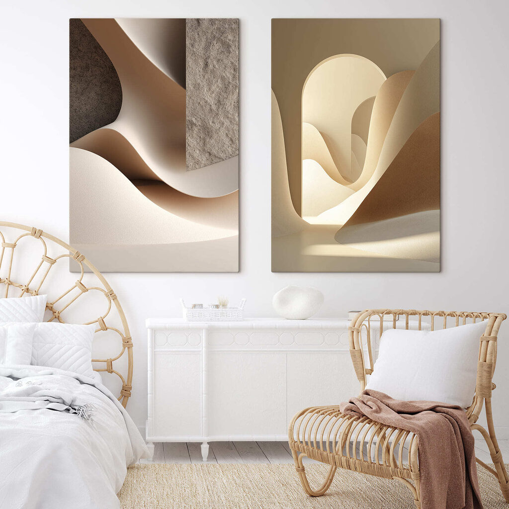 Luz entre formas curvas — interior 2