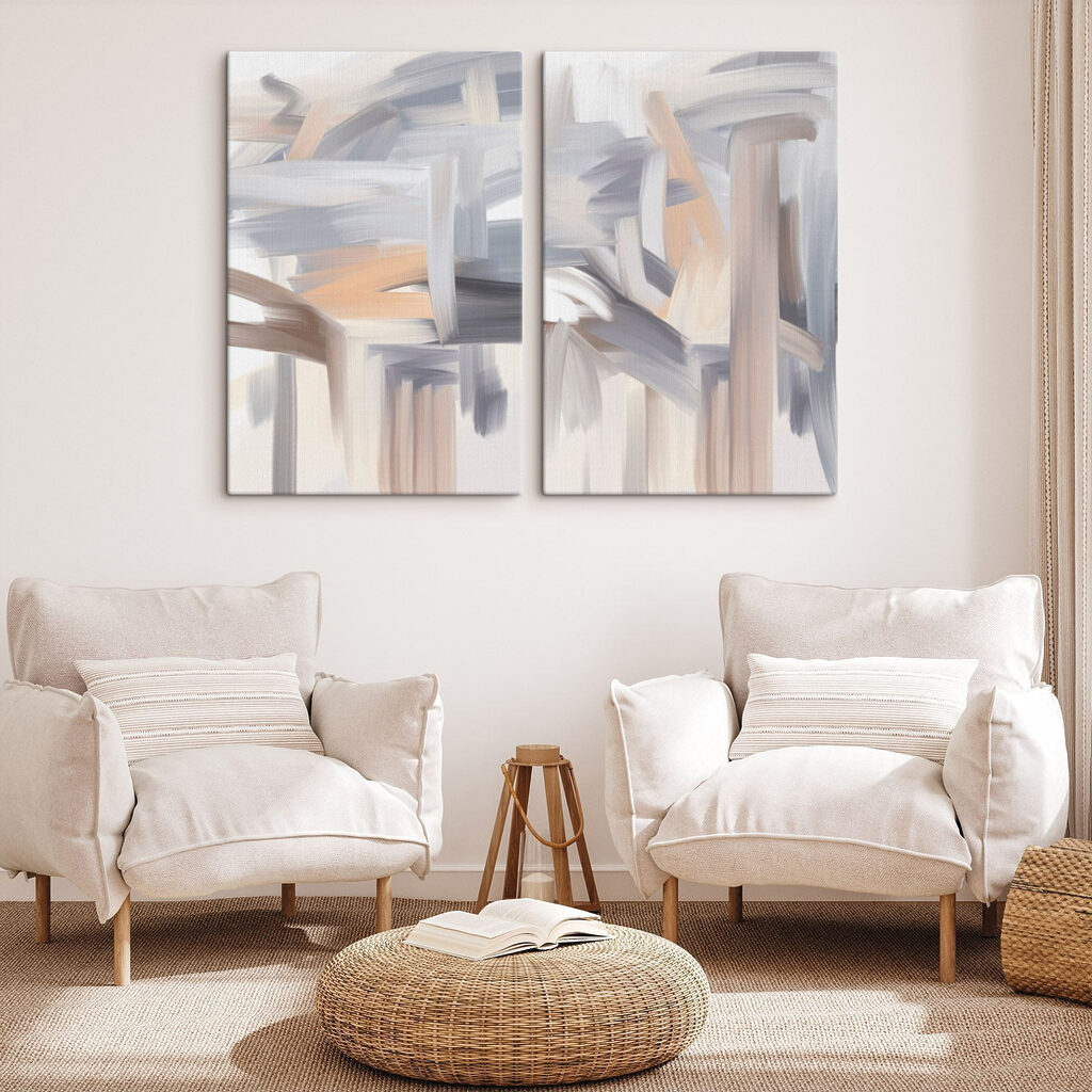 Pinceladas em cinzento suave — interior 2