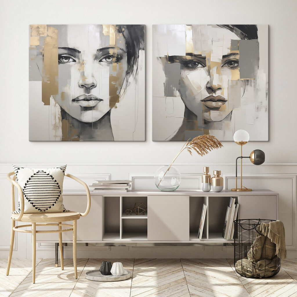 Dois olhares em fragmentos — interior 1