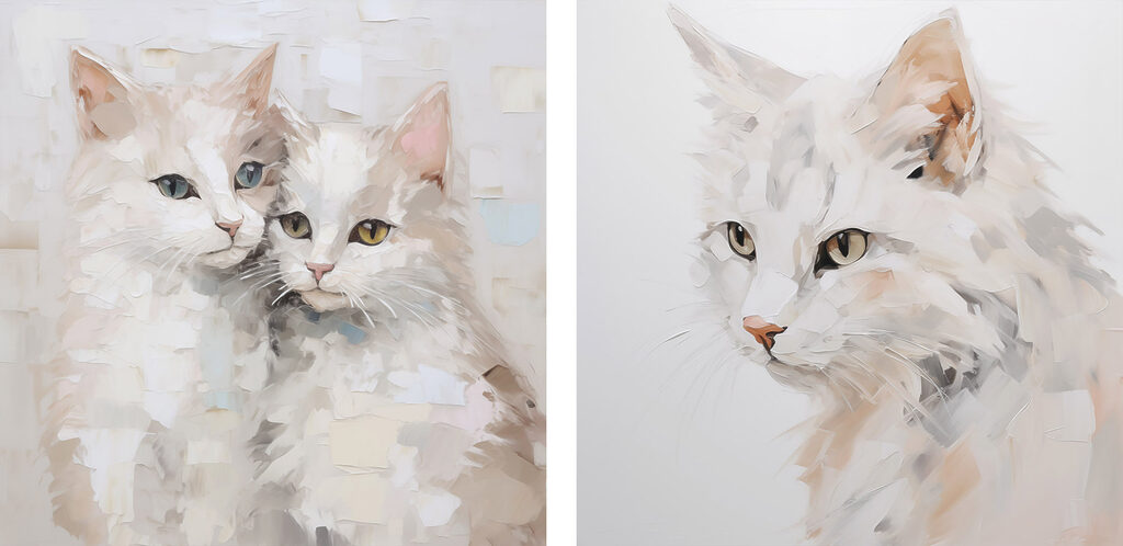 Dois gatos — design completo