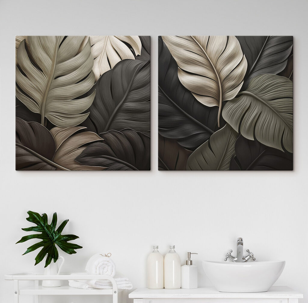 Folhas grandes na sombra — interior 2