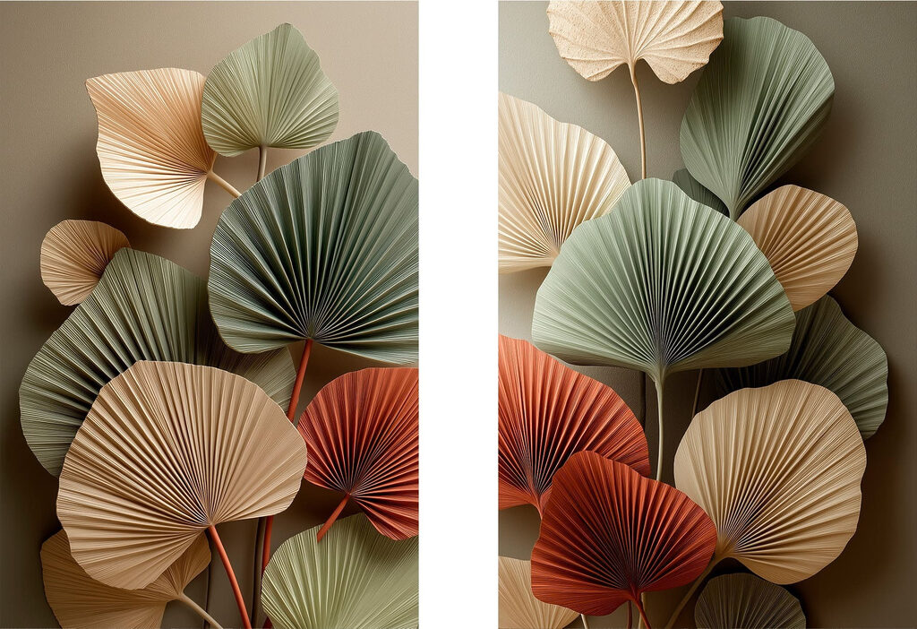 Leques de outono — design completo