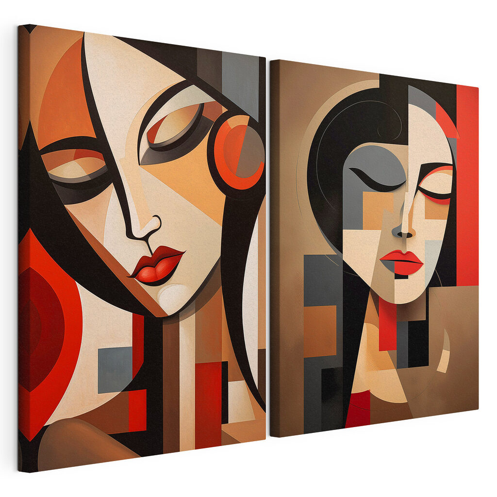 Duas mulheres coloridas — vista do produto