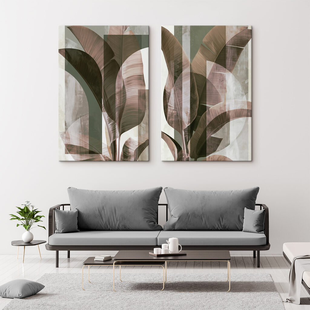 Folhas em camadas curvas — interior 2