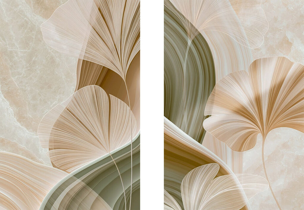 Leque de linhas — design completo
