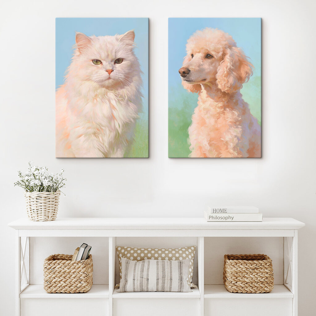 Gato e cão juntos — interior 2