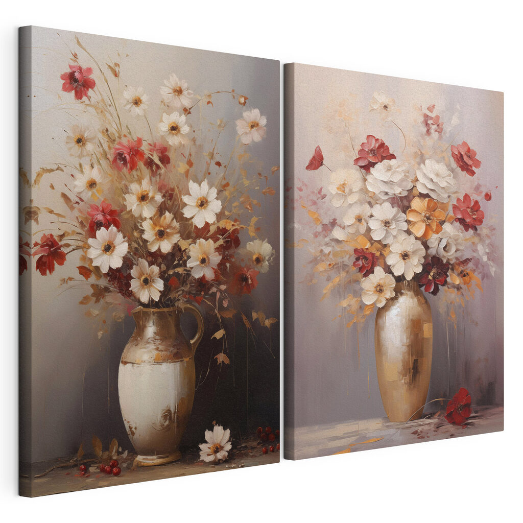 Vasos com flores silvestres — vista do produto