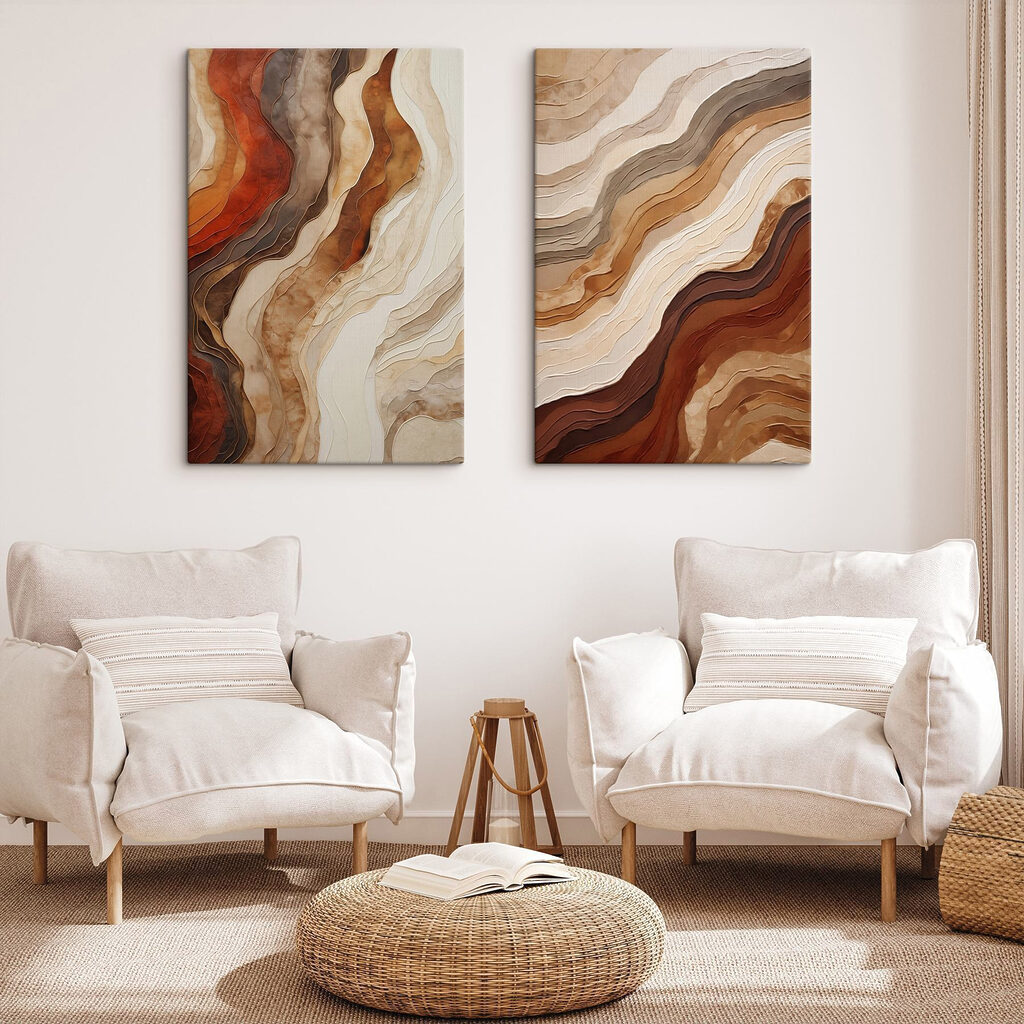 Paisagem de camadas onduladas — interior 1