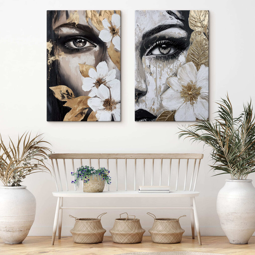 Olhar entre as flores — interior 1