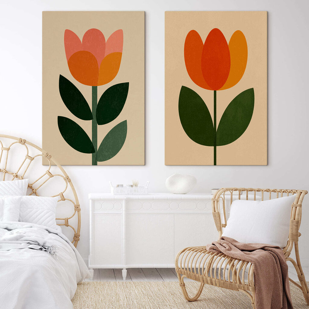 Duas tulipas simples — interior 1