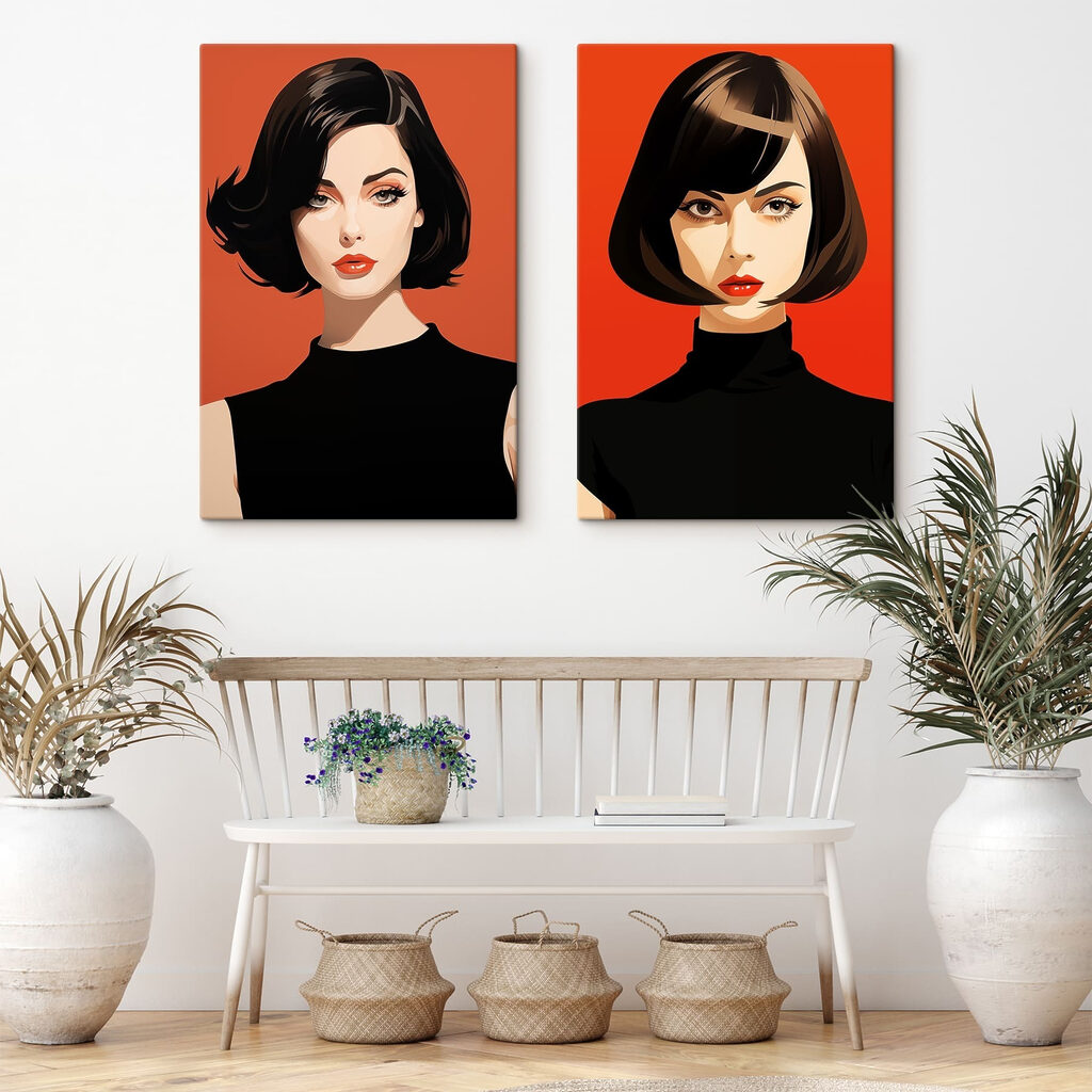 Retratos em vermelho — interior 1