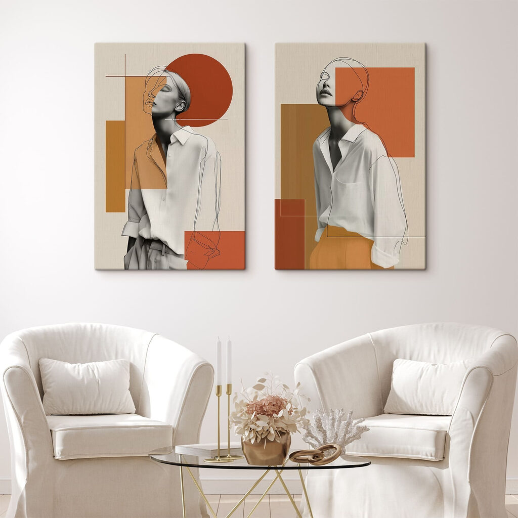 Retratos em laranja — interior 1