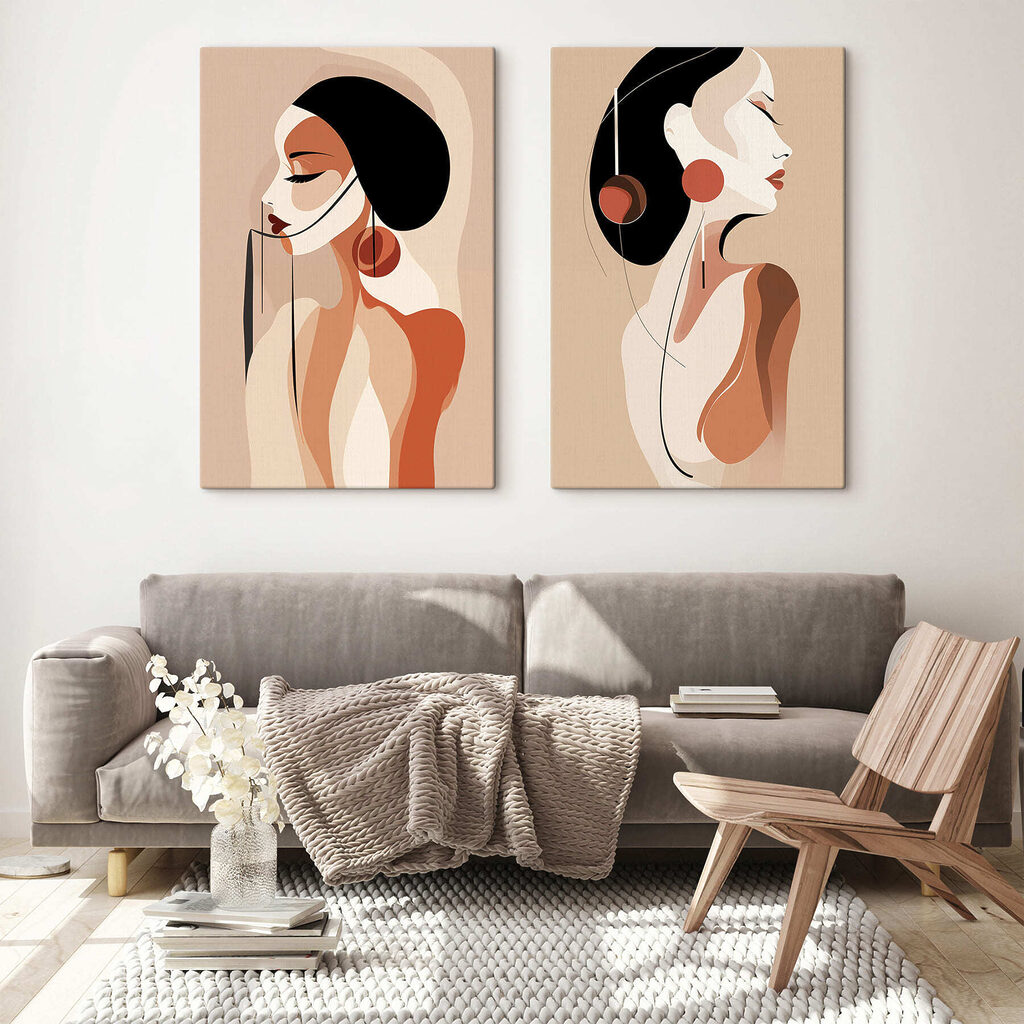 Mulher de cabelo preto — interior 1