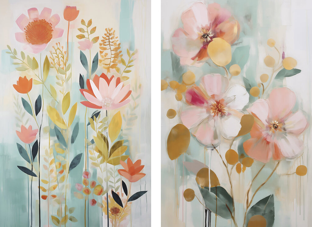Dueto floral — design completo
