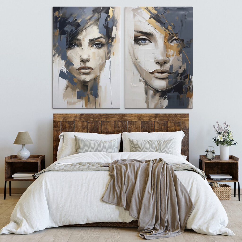 Retratos em azul-escuro — interior 2