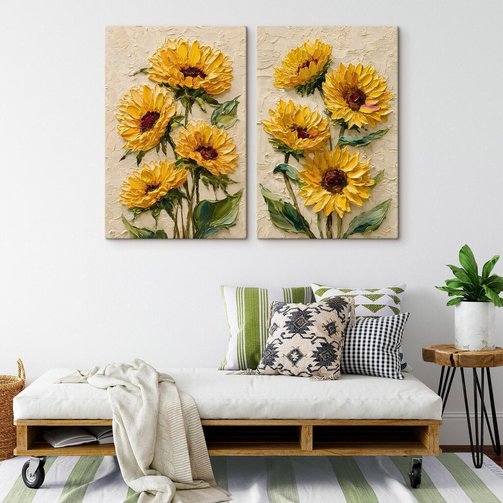 Girassóis em plena flor — interior 1