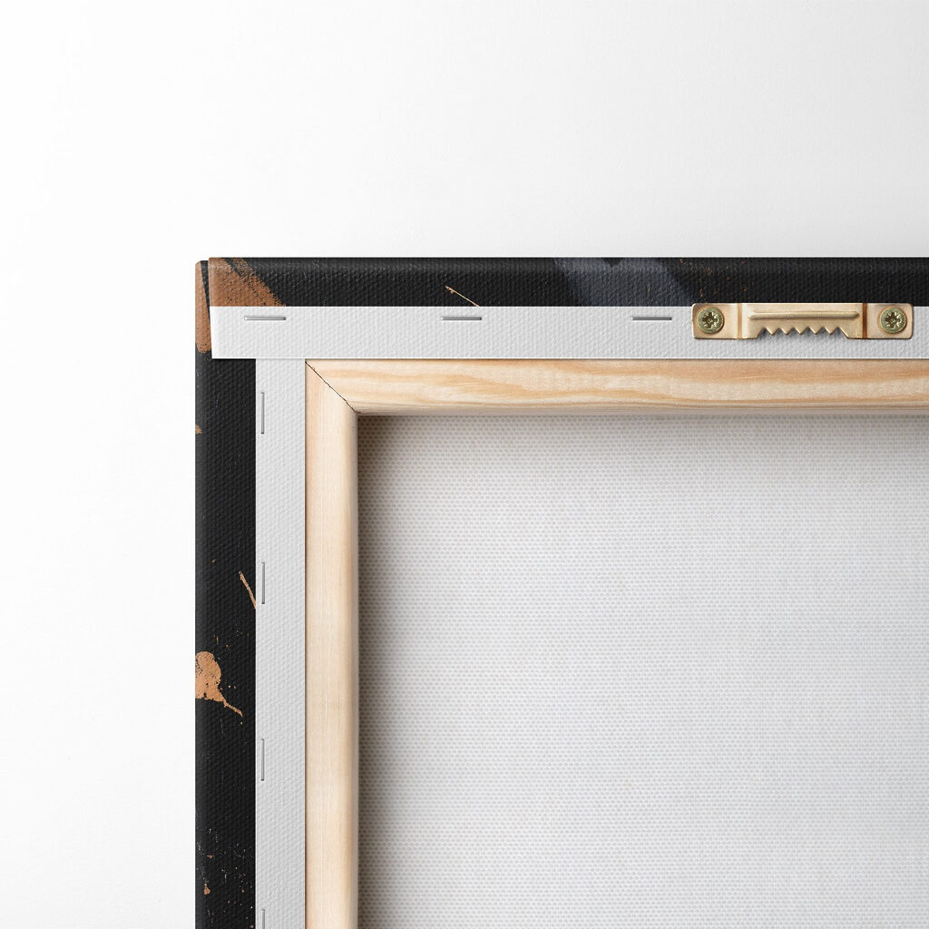 Pinceladas metalizadas — verso