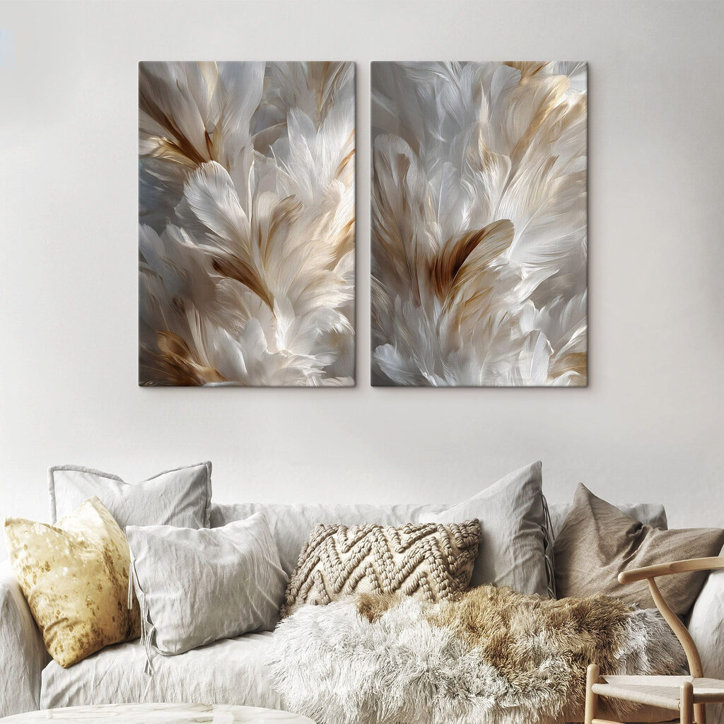 Movimento leve de penas — interior 1