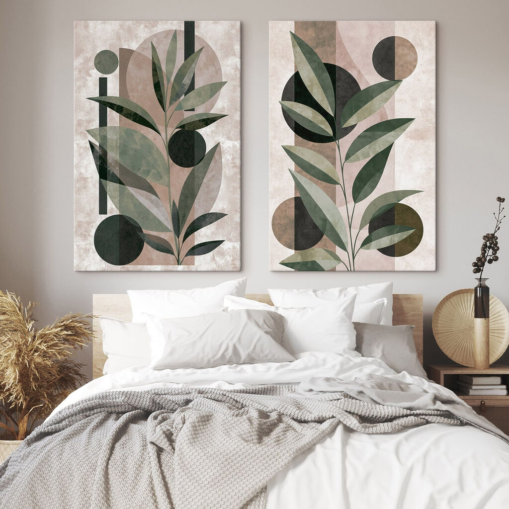 Folhas encontram círculos — interior 1