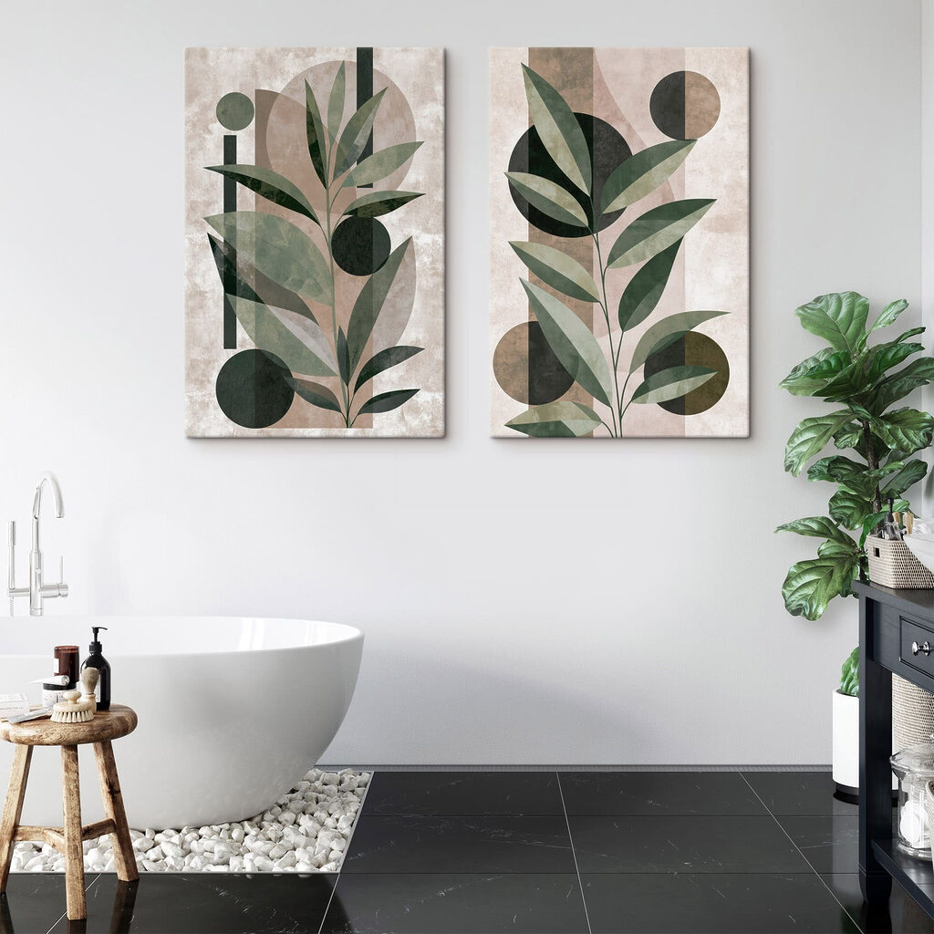 Folhas encontram círculos — interior 2