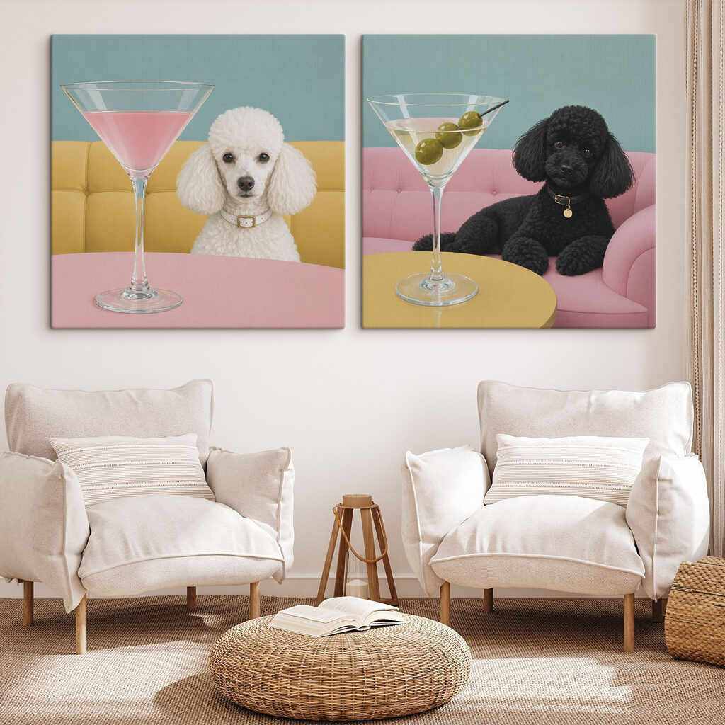 Cão com martini — interior 2