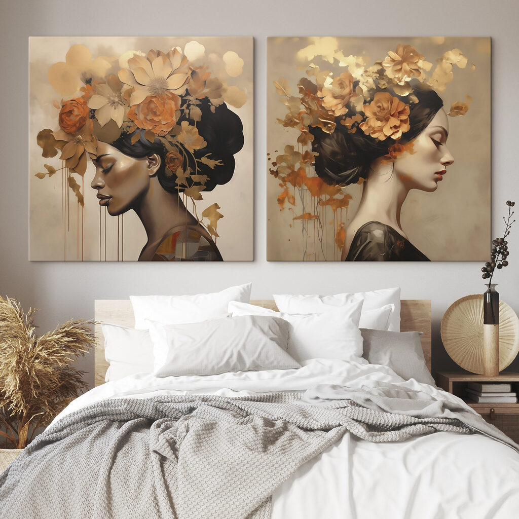 Duas mulheres de perfil — interior 2