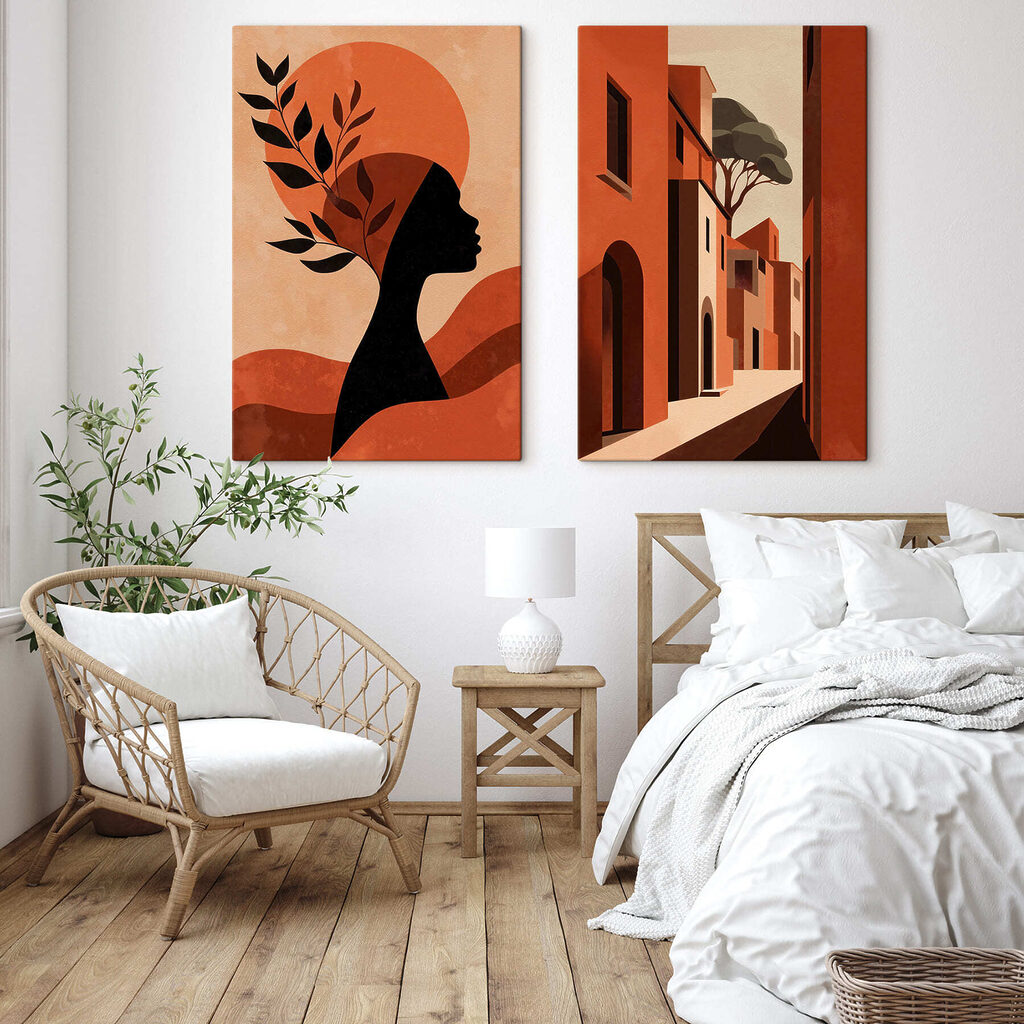 Perfil ao sol laranja — interior 2