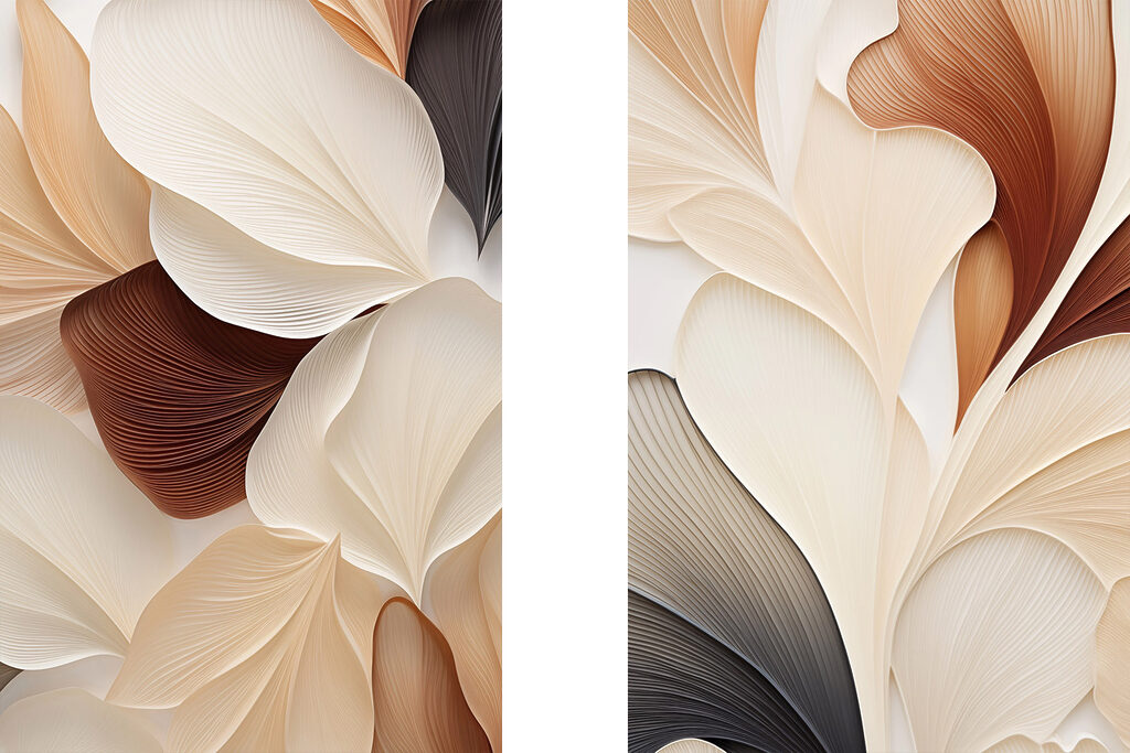 Folhas em dobras quentes — design completo