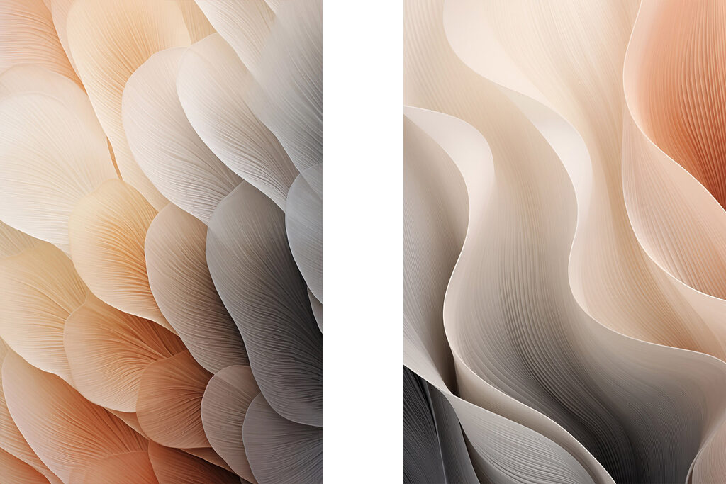 Dobras em contraluz — design completo