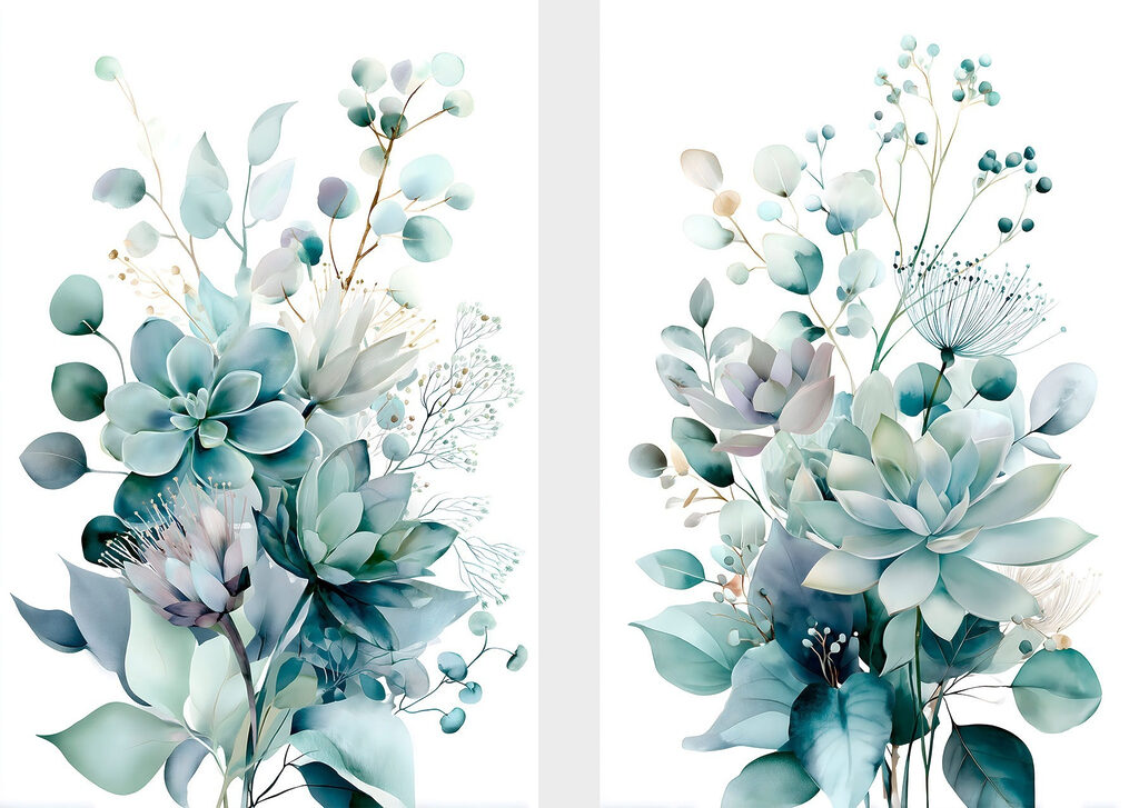 Ramo em verde-mar — design completo