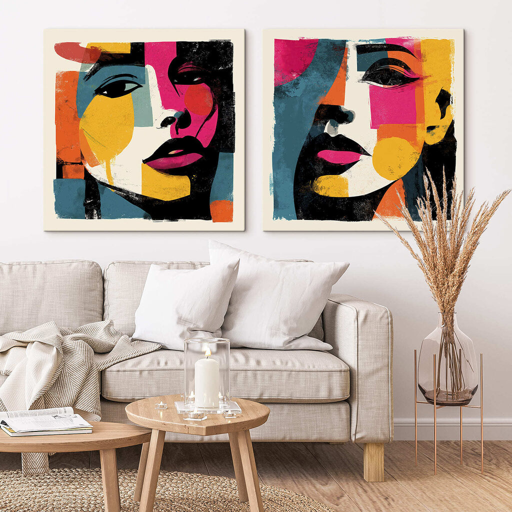 Olhares em cores vivas — interior 1