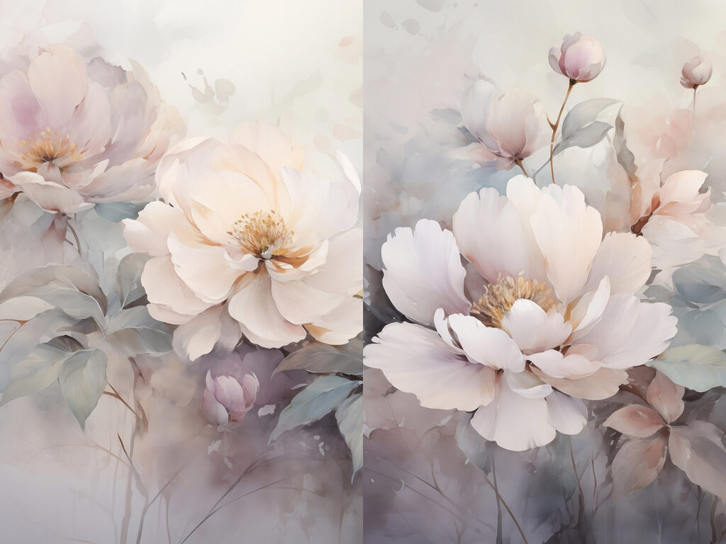 Flores abertas — design completo