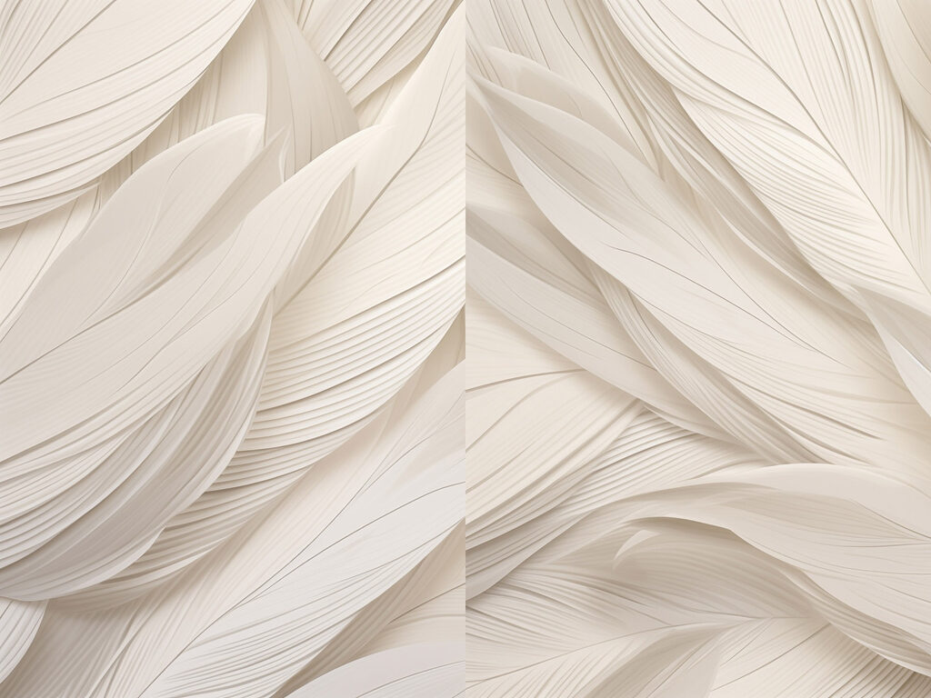 Folhas em dobras finas — design completo