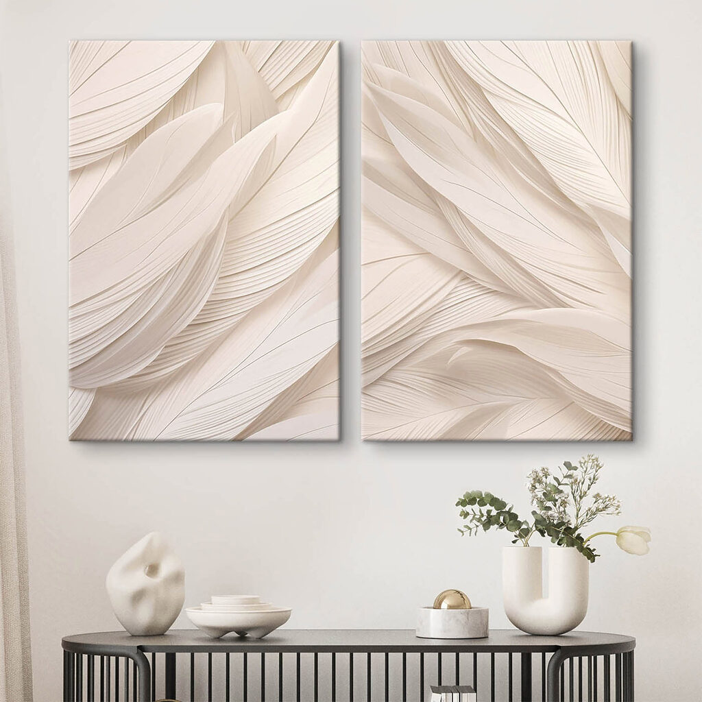 Folhas em dobras finas — interior 1