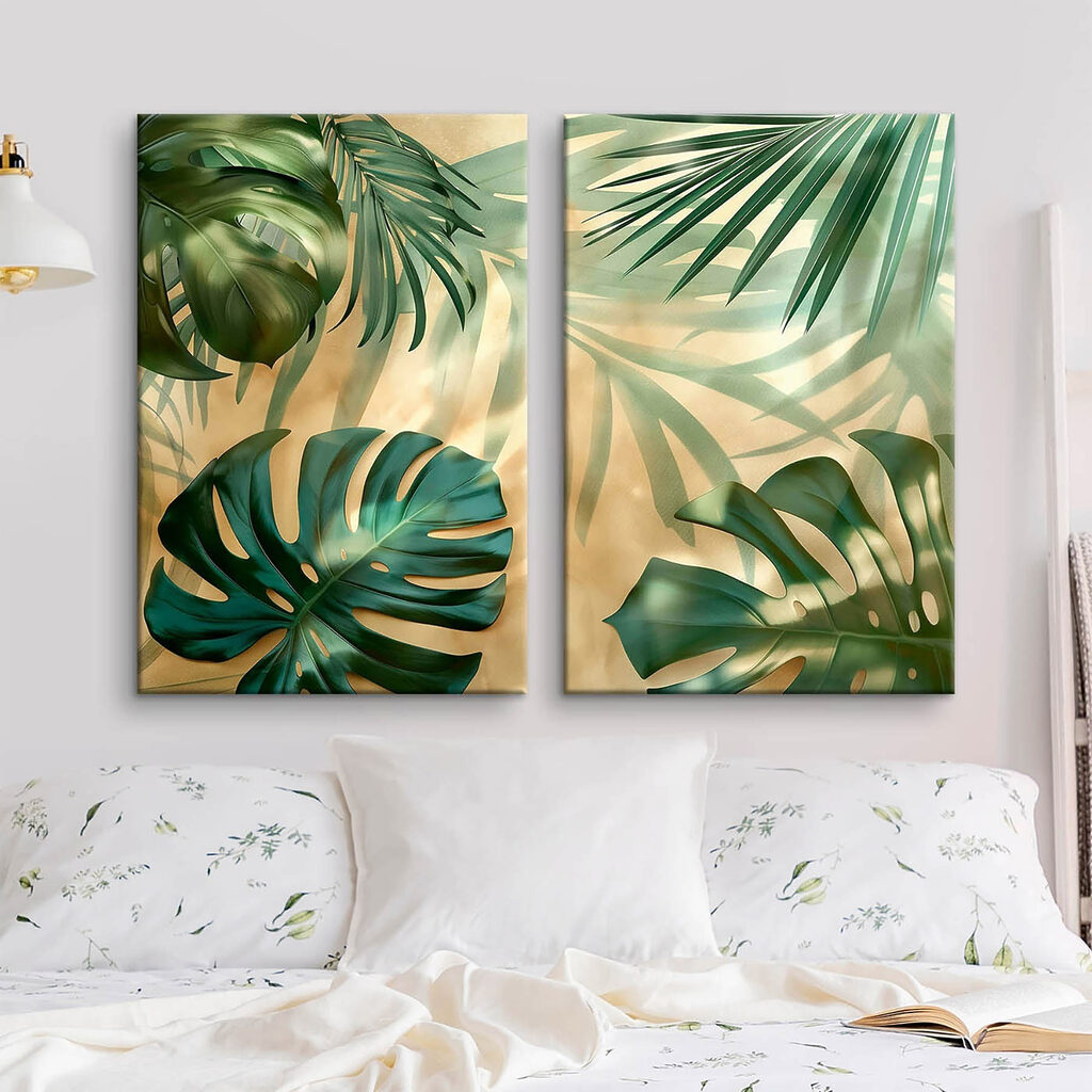 Folhas tropicais ao sol — interior 1