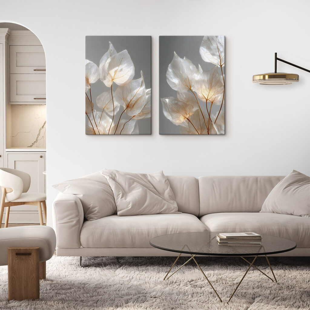 Folhas à contraluz — interior 2