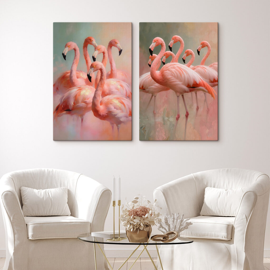 Grupo de flamingos juntos — interior 1
