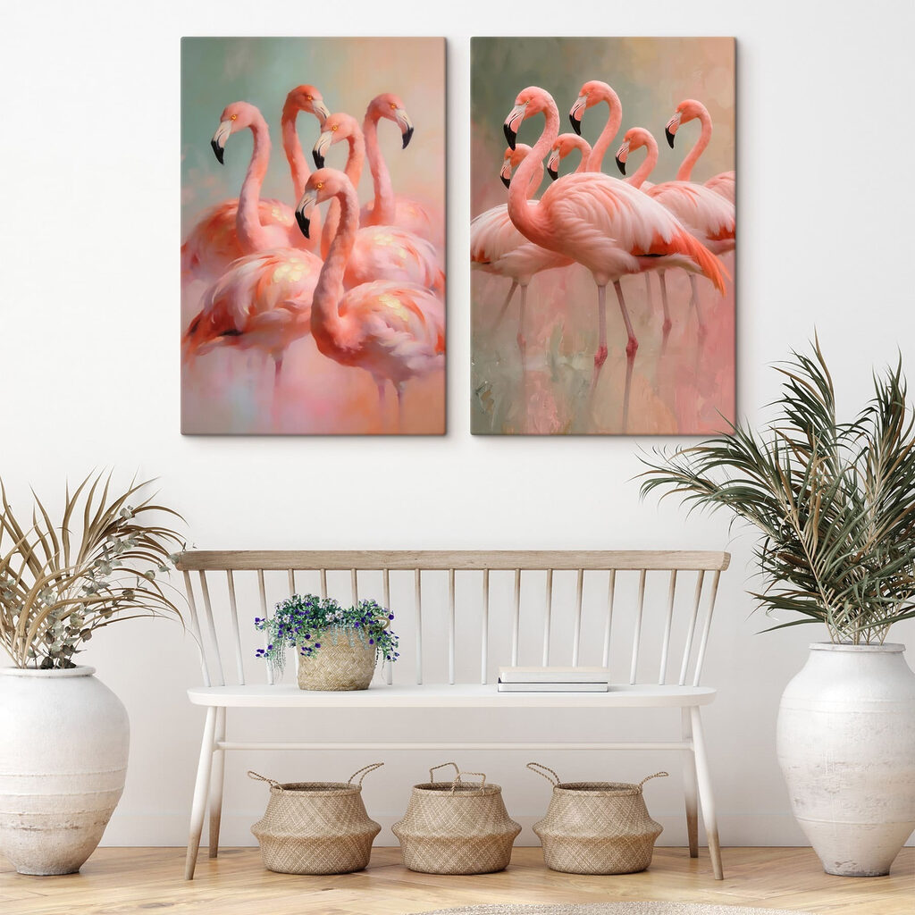 Grupo de flamingos juntos — interior 2
