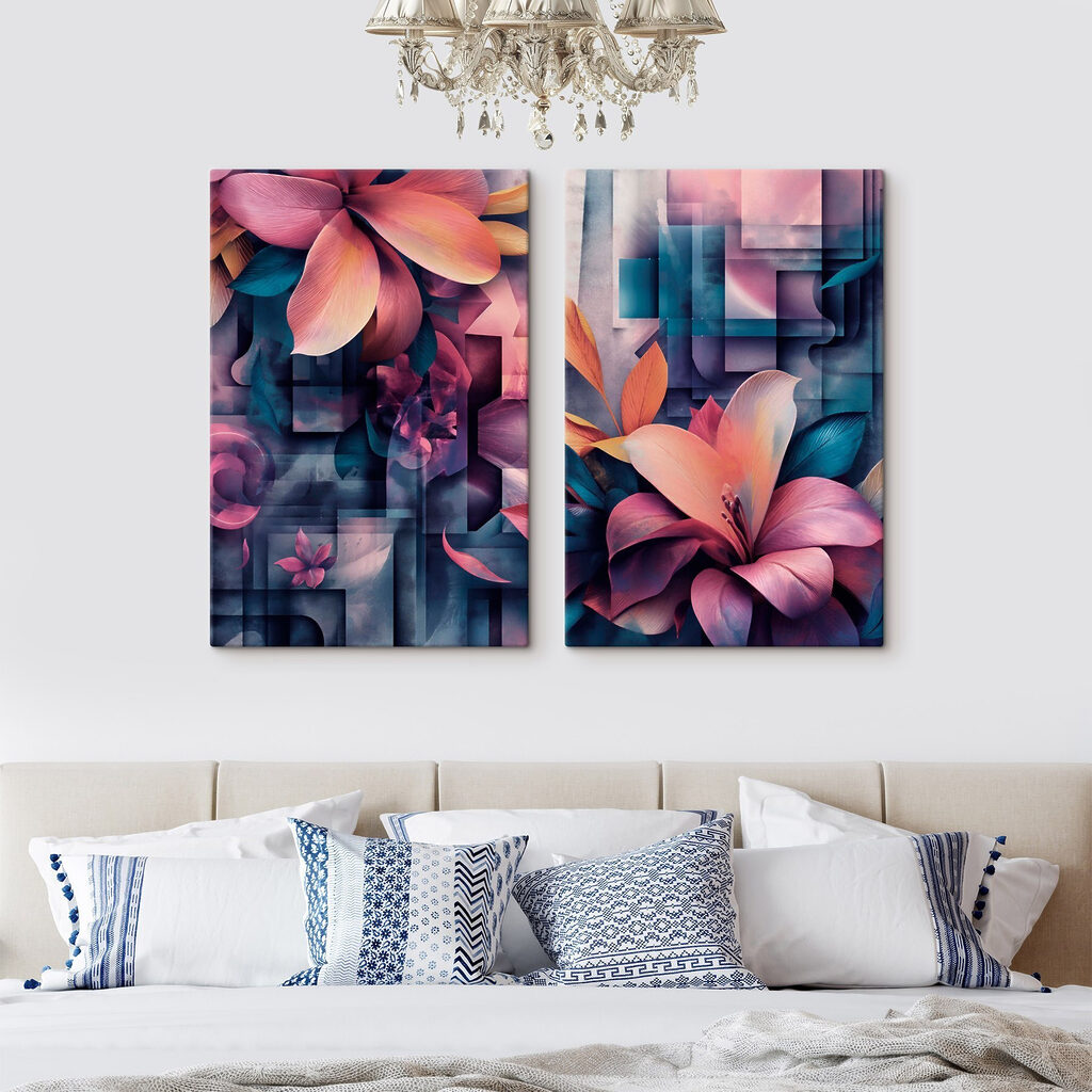 Flores entre mosaicos — interior 1