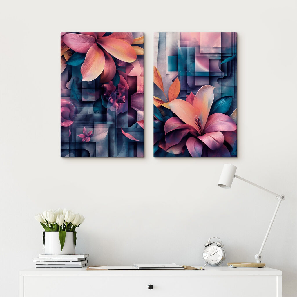 Flores entre mosaicos — interior 2