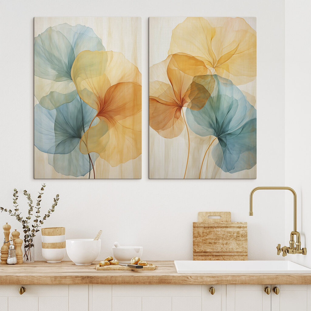 Flores em tons transparentes — interior 2