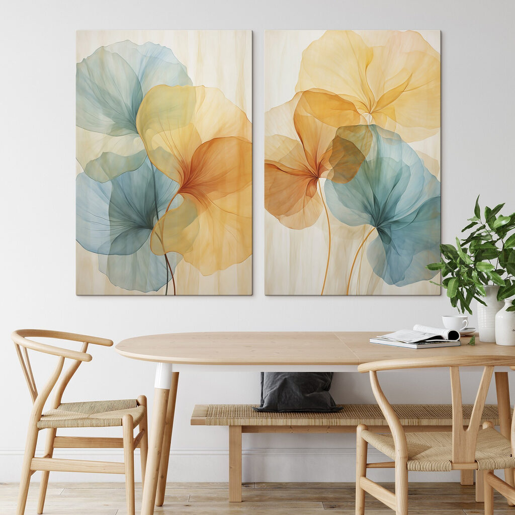 Flores em tons transparentes — interior 1