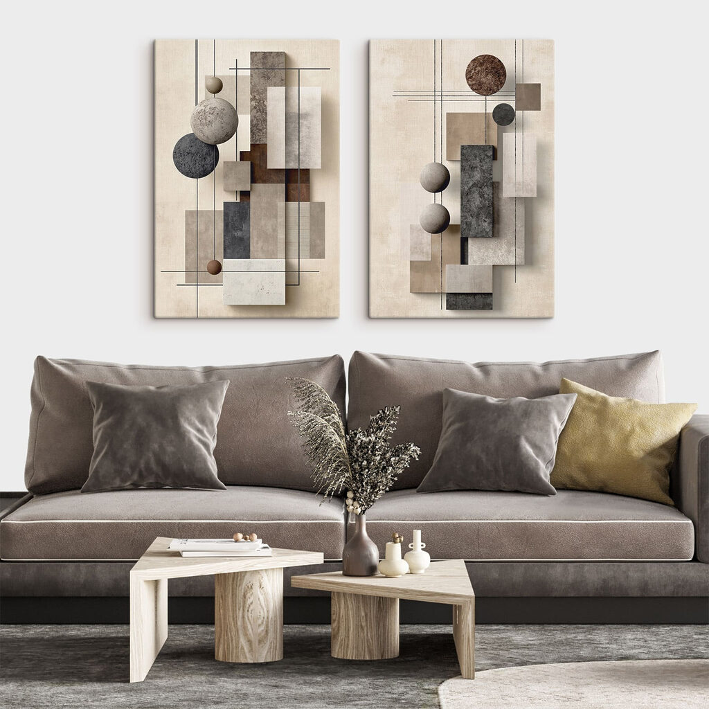 Esferas e linhas retas — interior 1